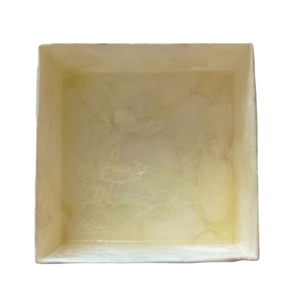 Capiz Shell Trinket Box Cardinal Handpainted Jewelry Mother Of Pearl Jewelry - Picture 9 of 16